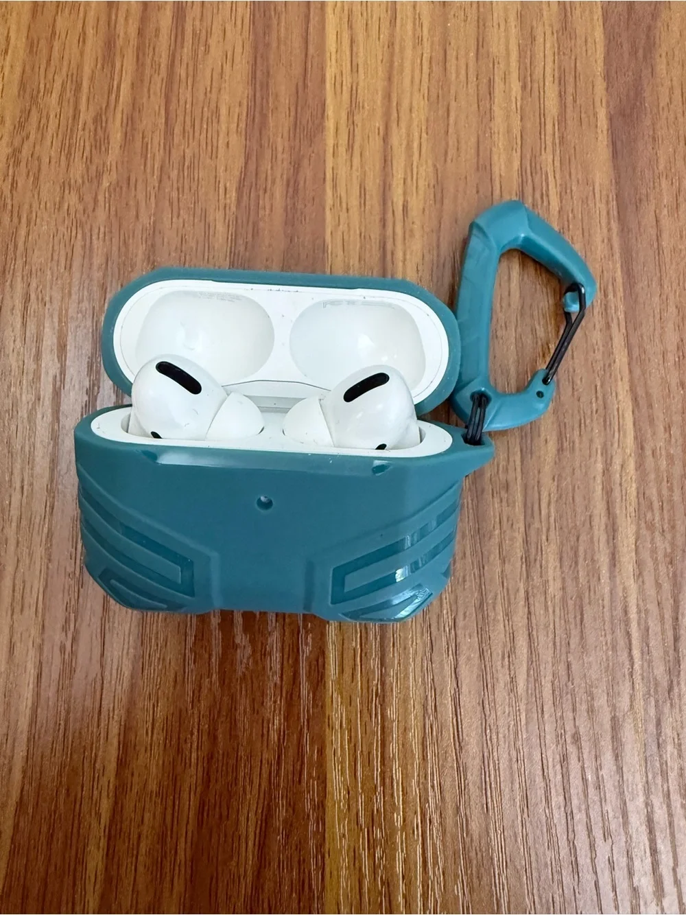 Apple AirPods Pro 1st gen magsafe with extra Teal Green Silicone Protective Case